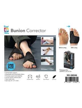 Trend Vision Bunion Corrector - Unisex 1 Pair Adjustable Toe Straightener Help